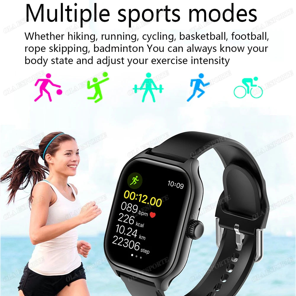 New Sports Smart Watch For Men/Women Waterproof Bluetooth Call Multiple Sports Modes Pedometer Smartwatch Heart Rate Monitoring